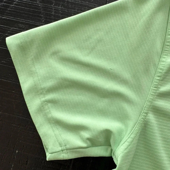 Greg Norman Shark Logo Green ripple Golf Polo Light Green Medium - Picture 6 of 8